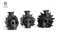 Set 3 Candleholder Negos Clay Flowers Caladas - 6.5 in. Brenda Capula