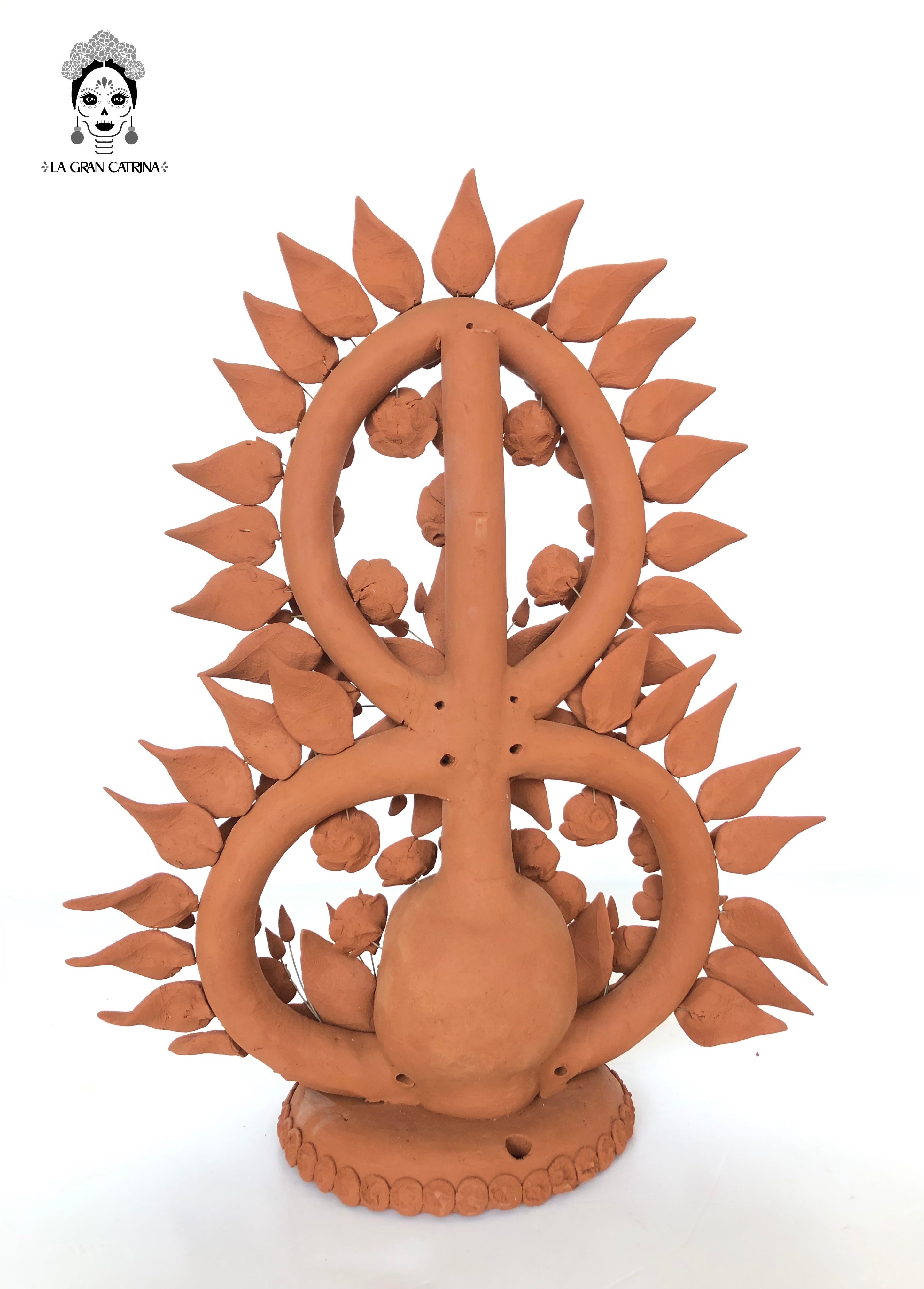 Offering of Skull - Natural Clay 16.1 in. Pery