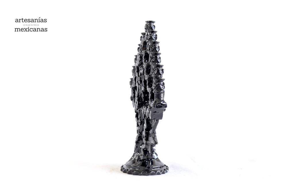 Candleholder black of 11-Candle - 11.8 in. Tereri