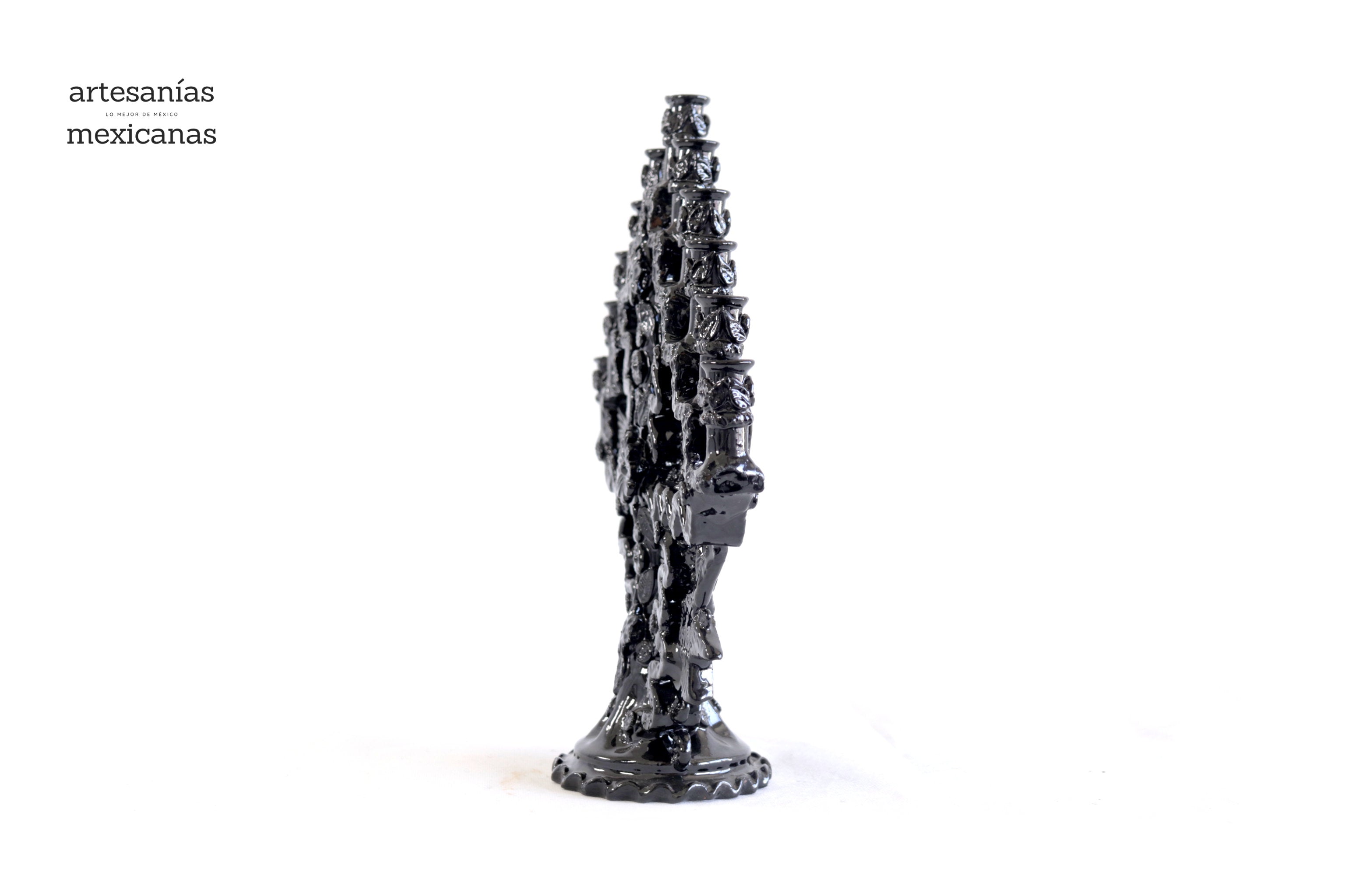 Candleholder black of 11-Candle - 11.8 in. Tereri