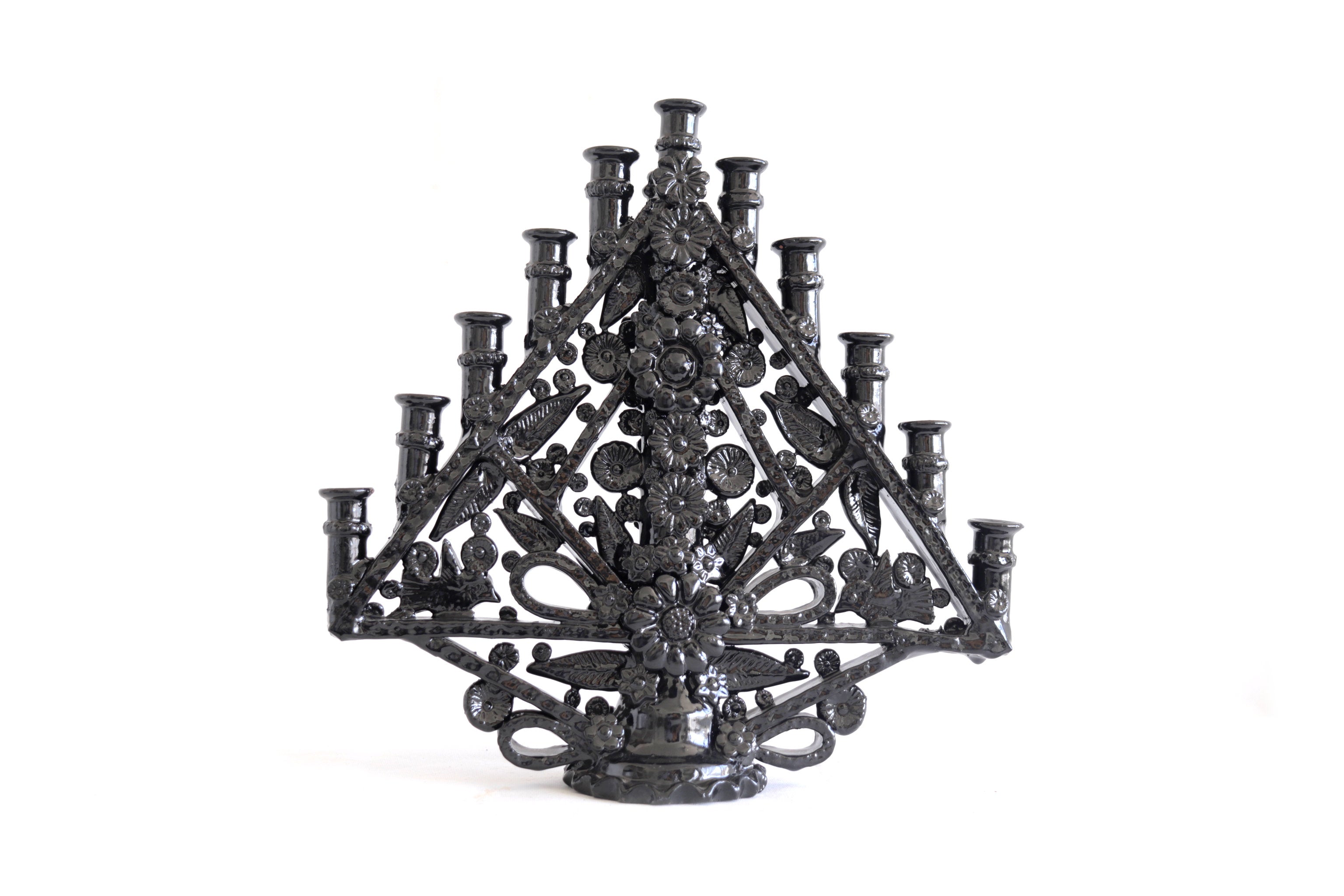 Candleholder triangulo of 11-Candle - 14.5 in. Tereri