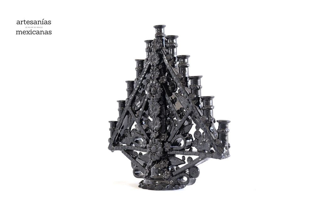 Candleholder triangulo of 11-Candle - 14.5 in. Tereri