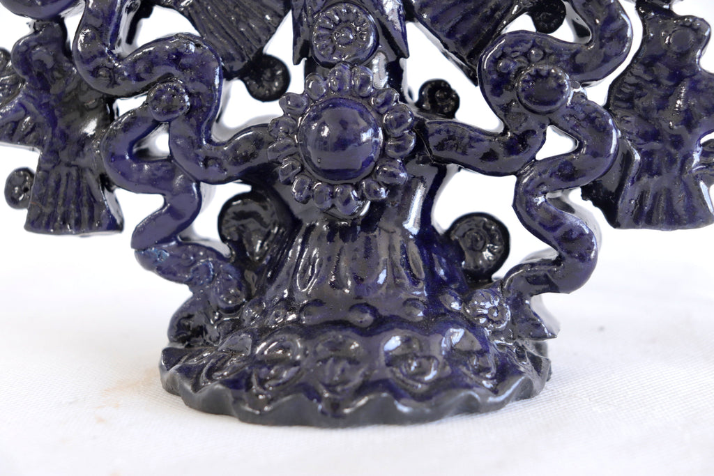 Candleholder Blue 15-Candle - 15 in. Tereri
