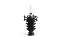 Candleholder of una candledora black clay - 11 in. Pery