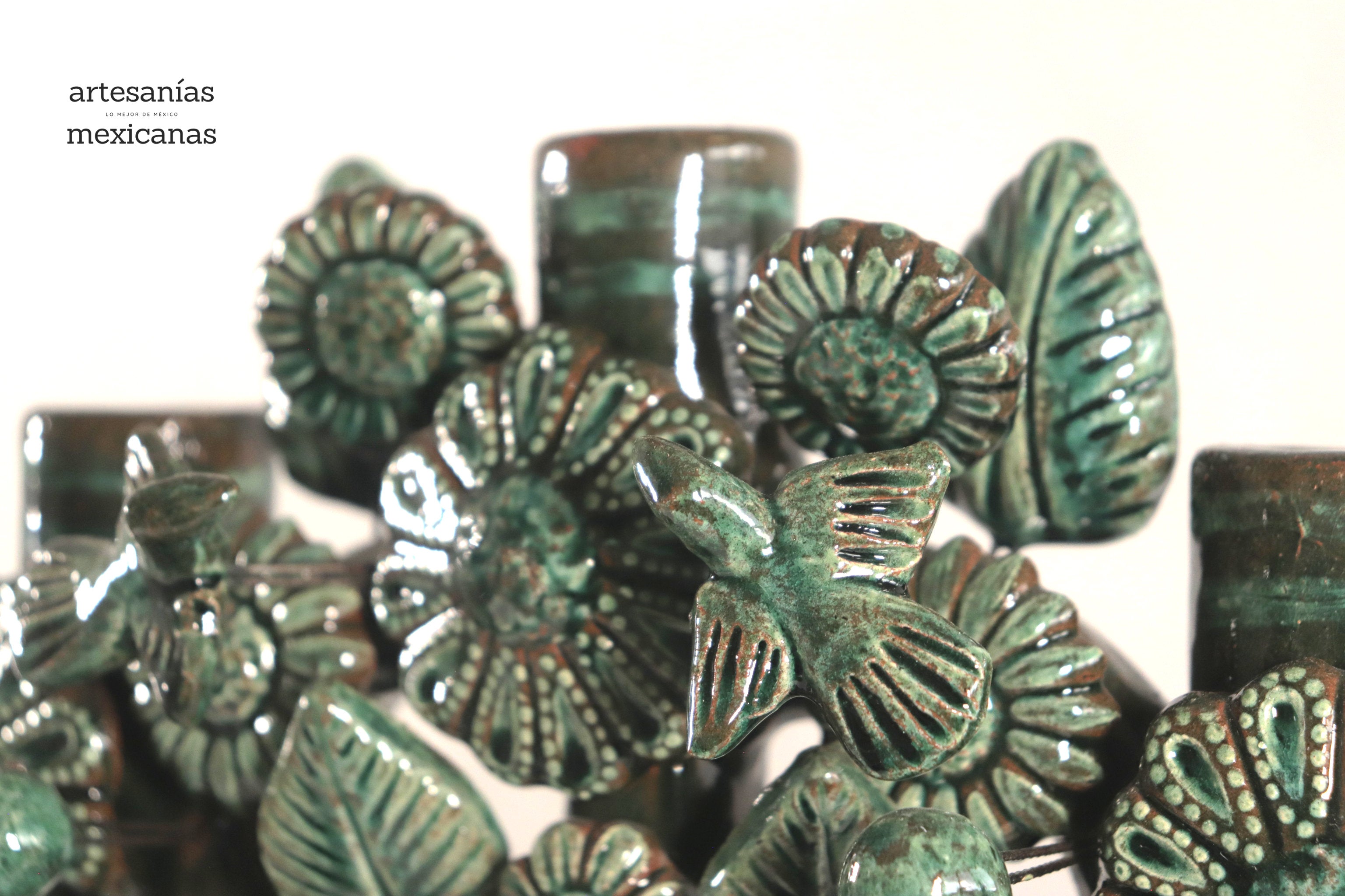 Tree of Life Medium Green - 3 Candles - 14.5 in. Montoya