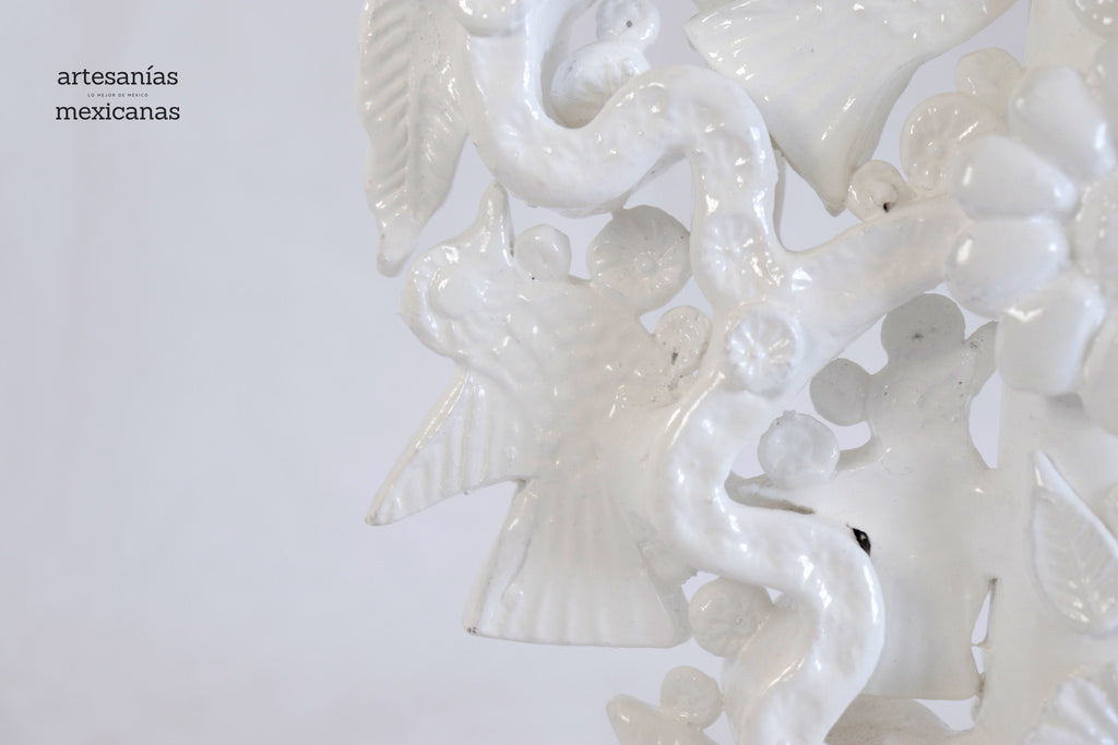 Candleholder of 5-Candle white - 10.2 in. Tereri