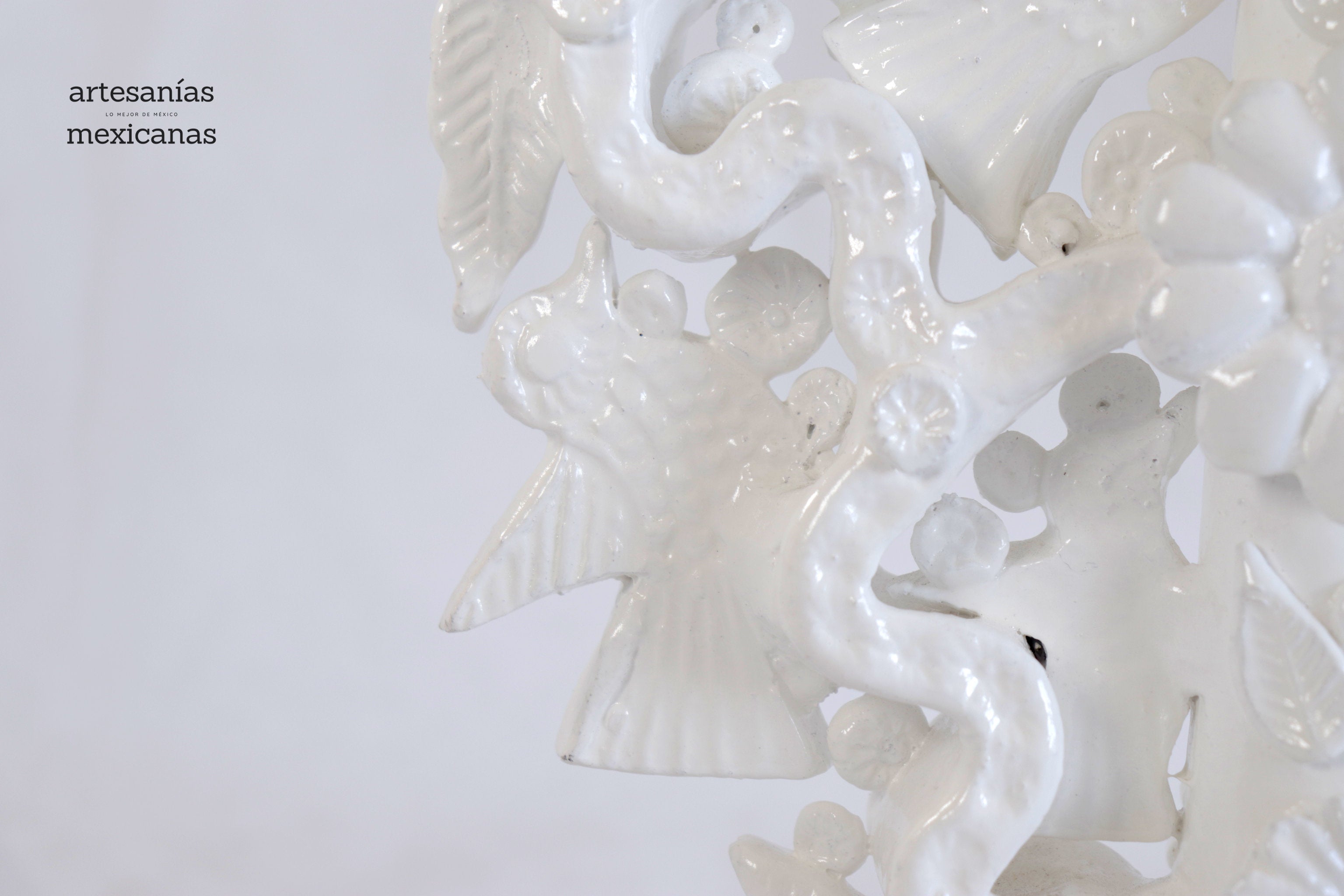 Candleholder of 5-Candle white - 10.2 in. Tereri