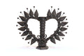 Candleholder of Heart Black Pery
