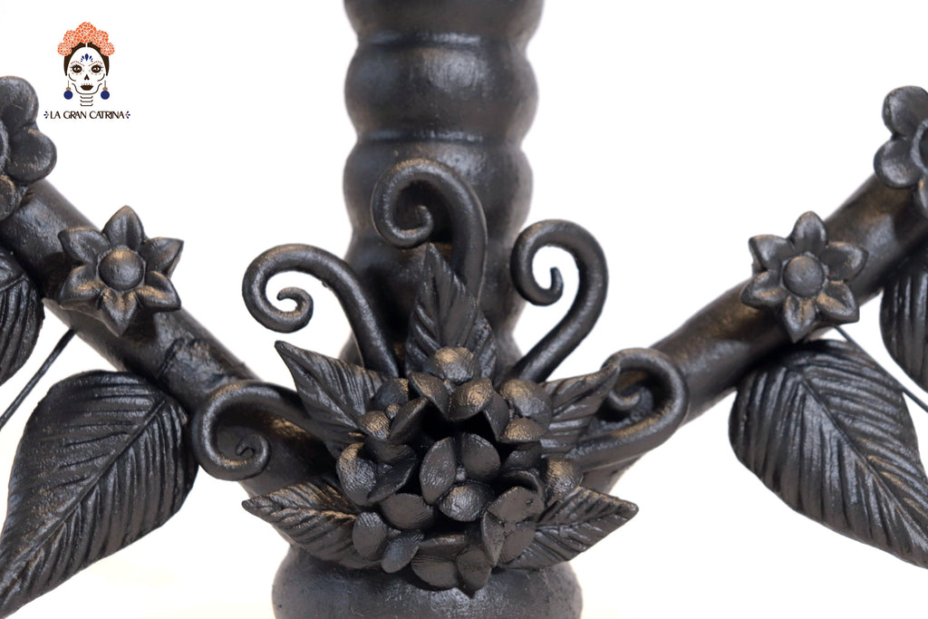 Candleholder of Heart Black Pery
