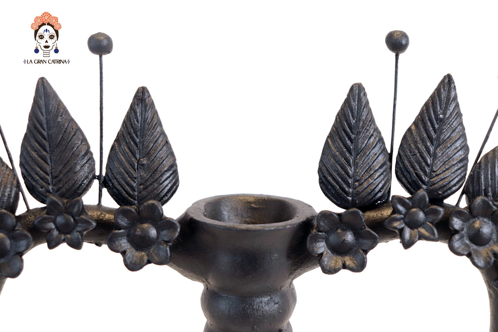Candleholder of Heart Black Pery