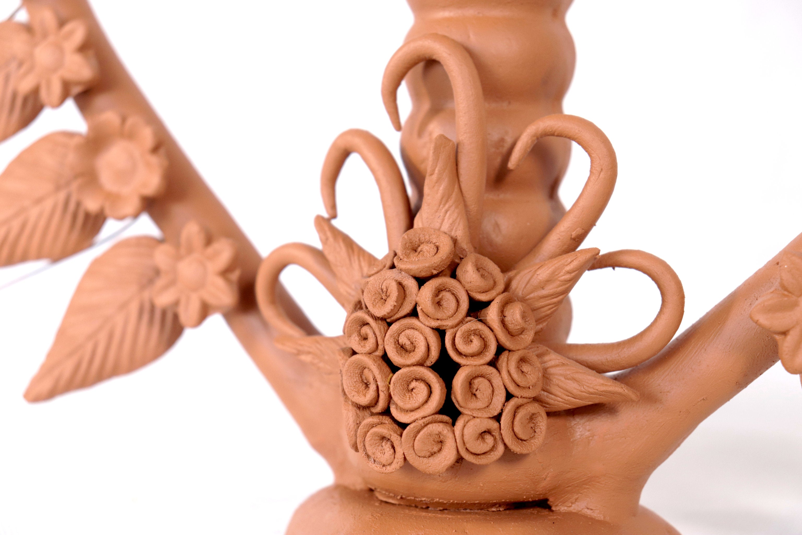 Candleholder of Clay Heart Pery