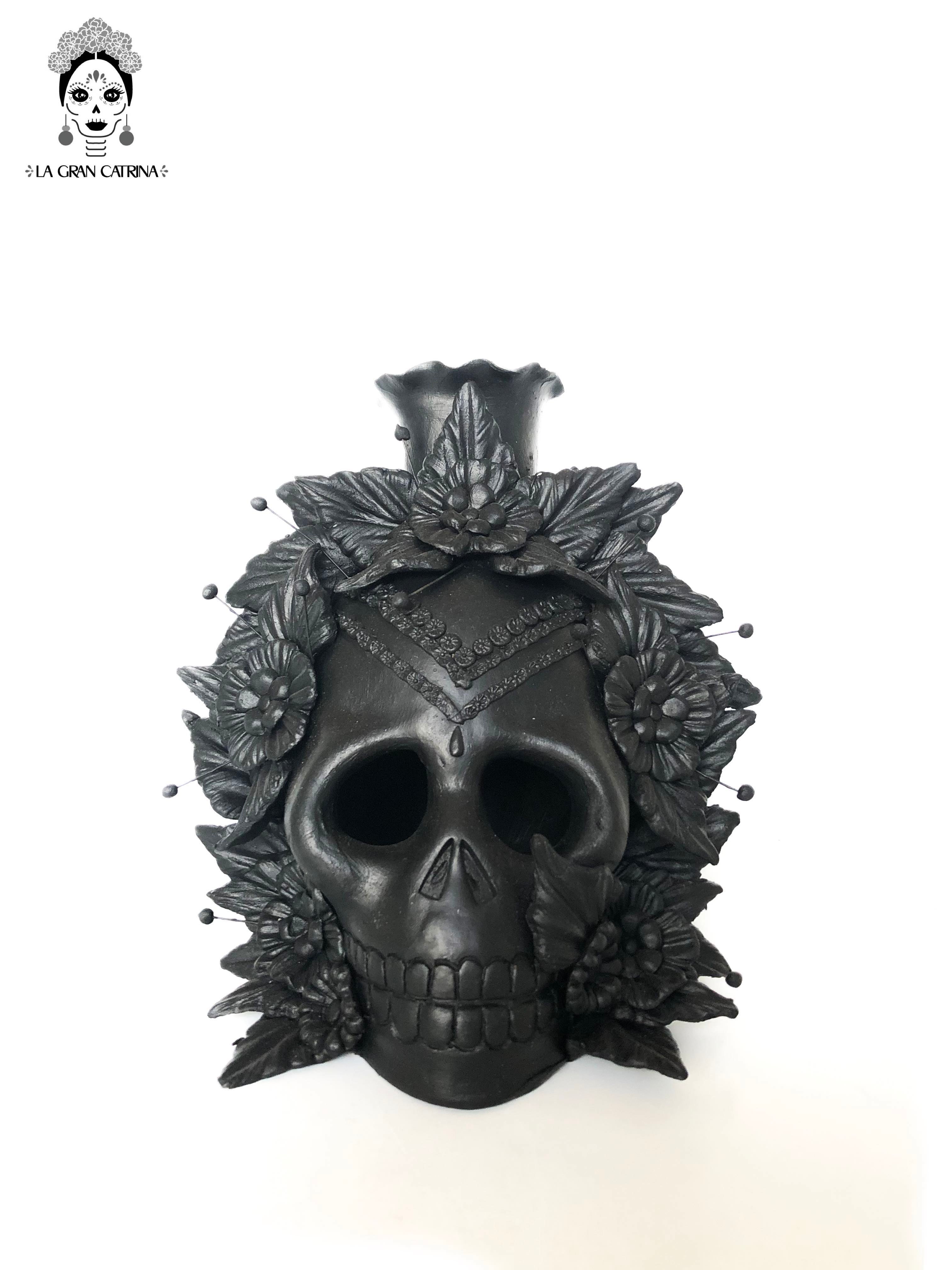 Candleholder Day of the Dead for 1 Candle Brenda Capula