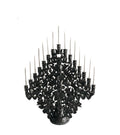 Candleholder black of 15-Candle - Glazed Clay - 16 in. Tereri