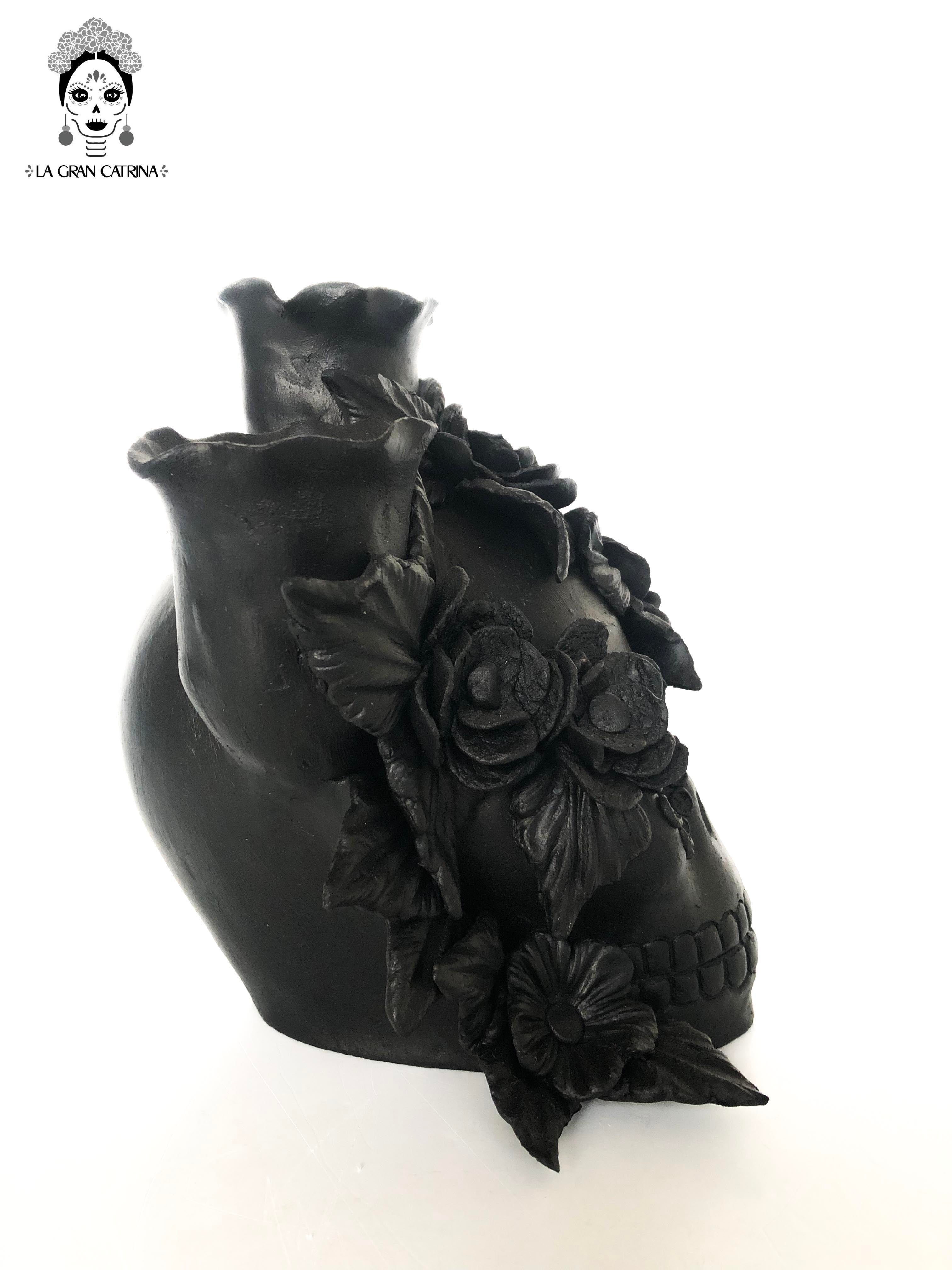 Candleholder Day of the Dead for 3-Candle - Model #2 Brenda Capula