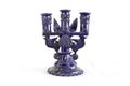 3-Candle Candleholder blue - 9 in. Tereri