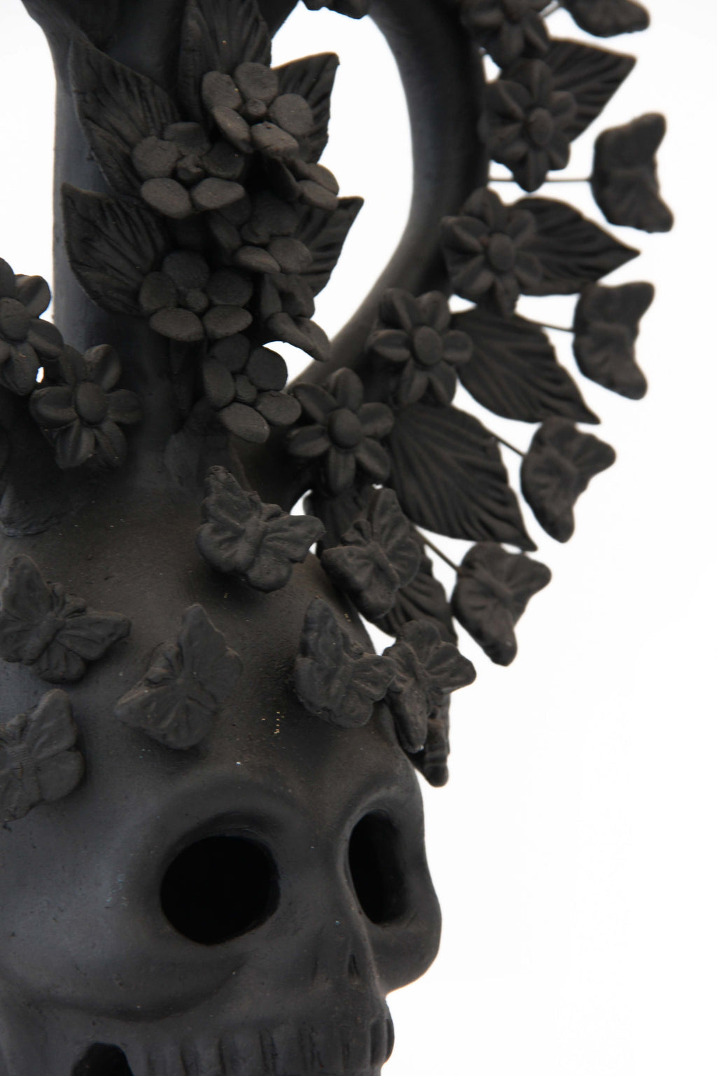 Candleholder Day of the Dead Black - 11.5 in. Pery