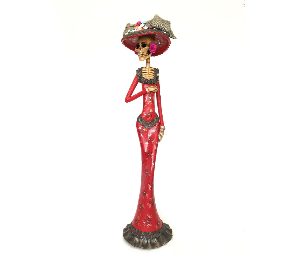 Catrina of vestido red - 40 in. Adan