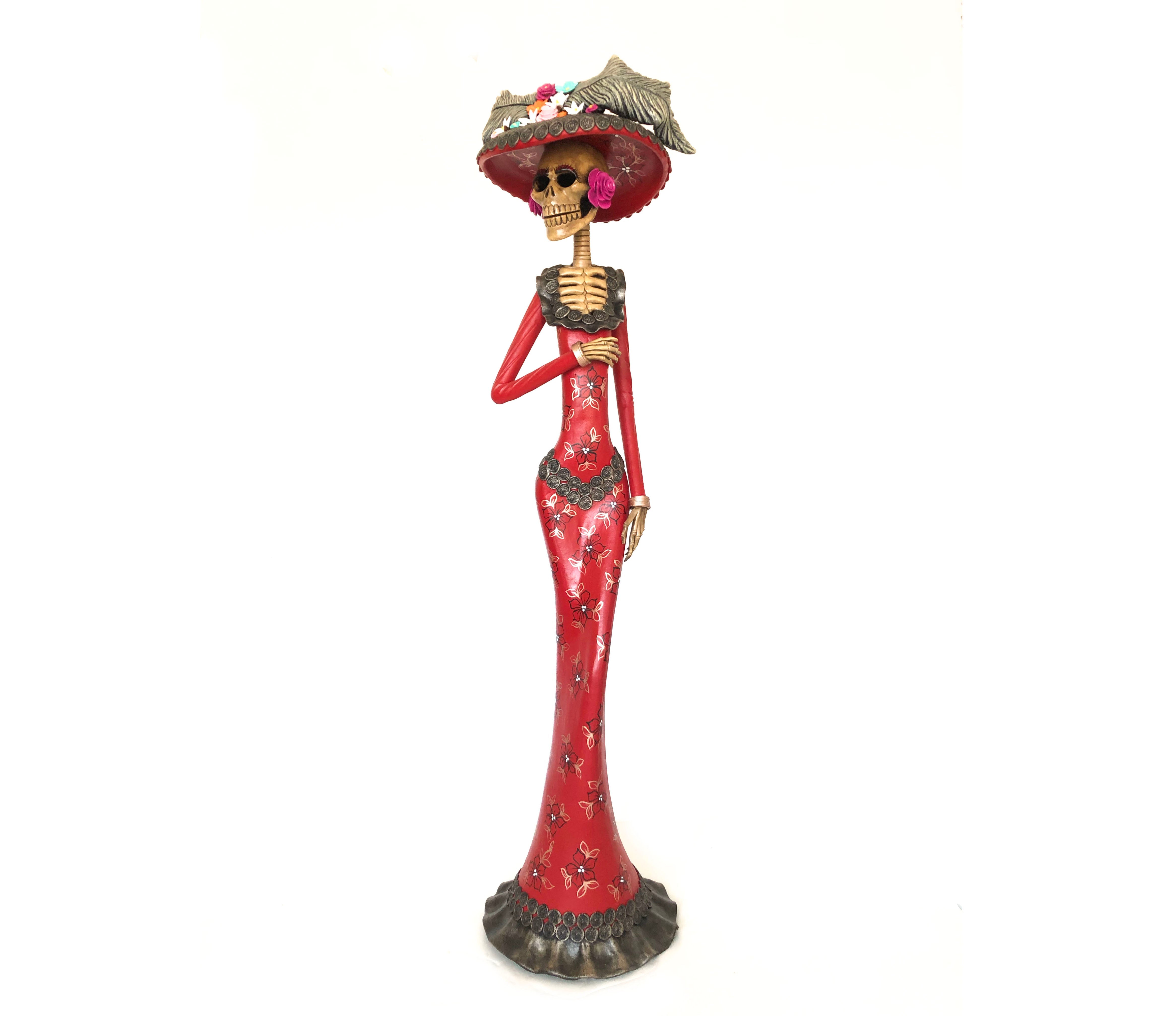 Catrina of vestido red - 40 in. Adan