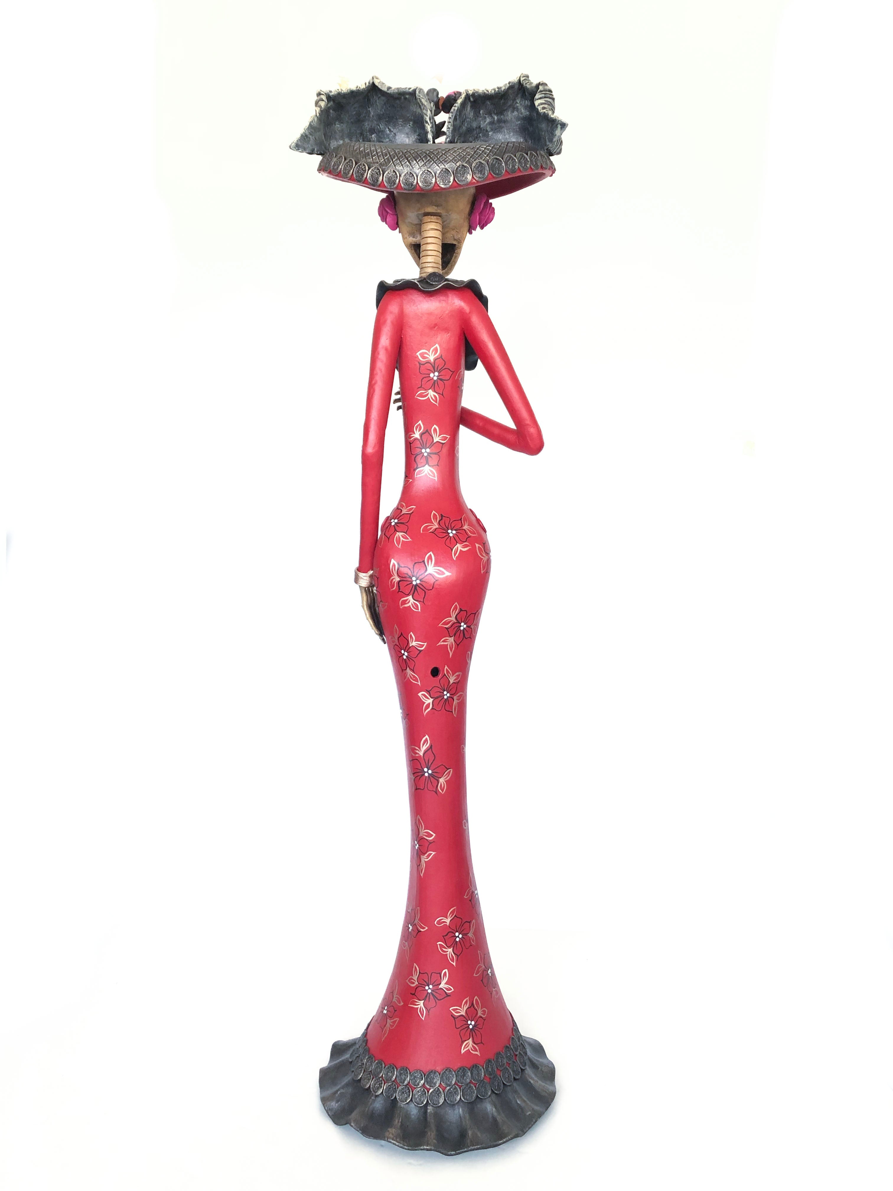 Catrina of vestido red - 40 in. Adan