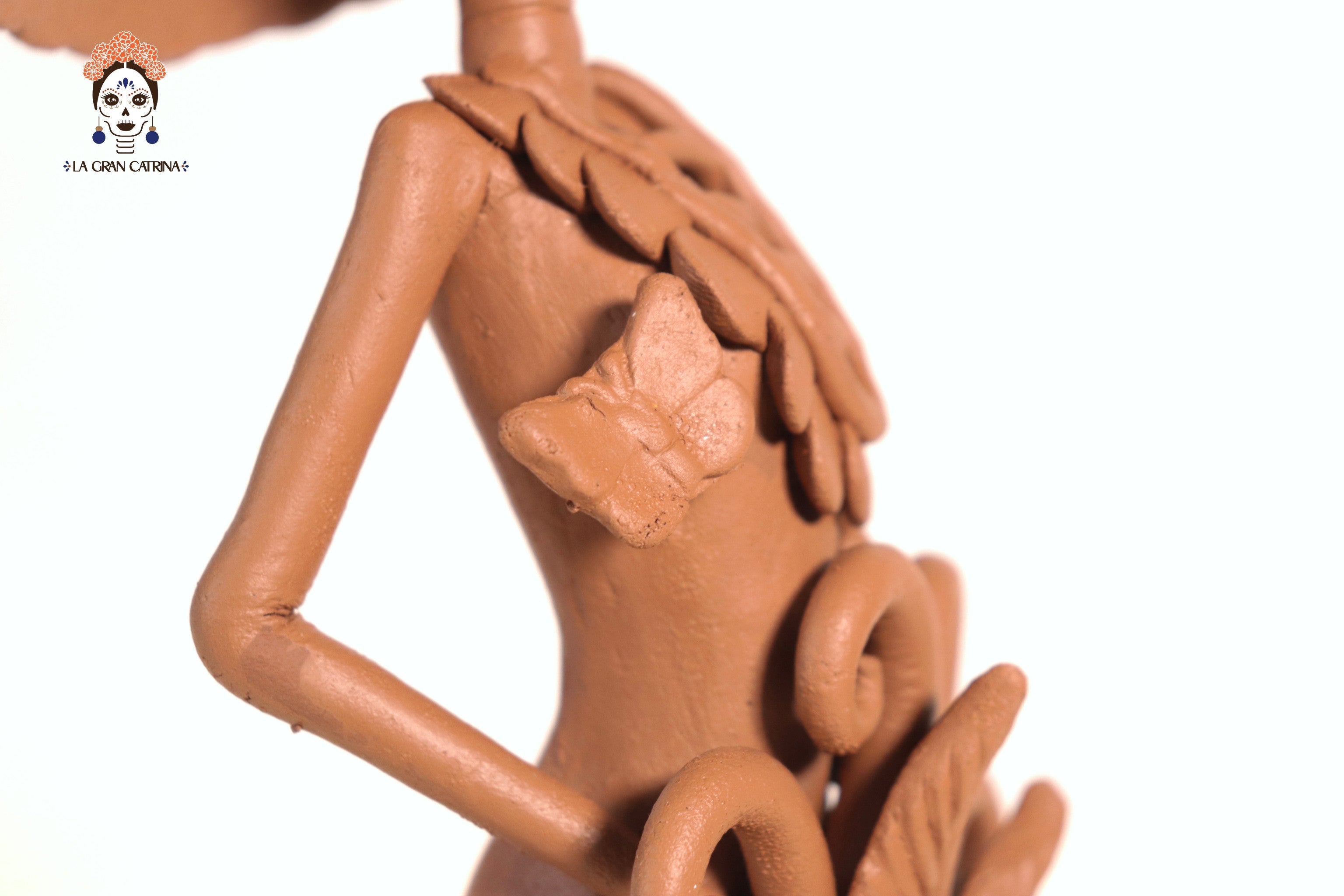 Pair of Catrinas Clay - 12 in. Pery