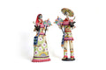 Pair of Catrines Huicholes - 20 in. Adan