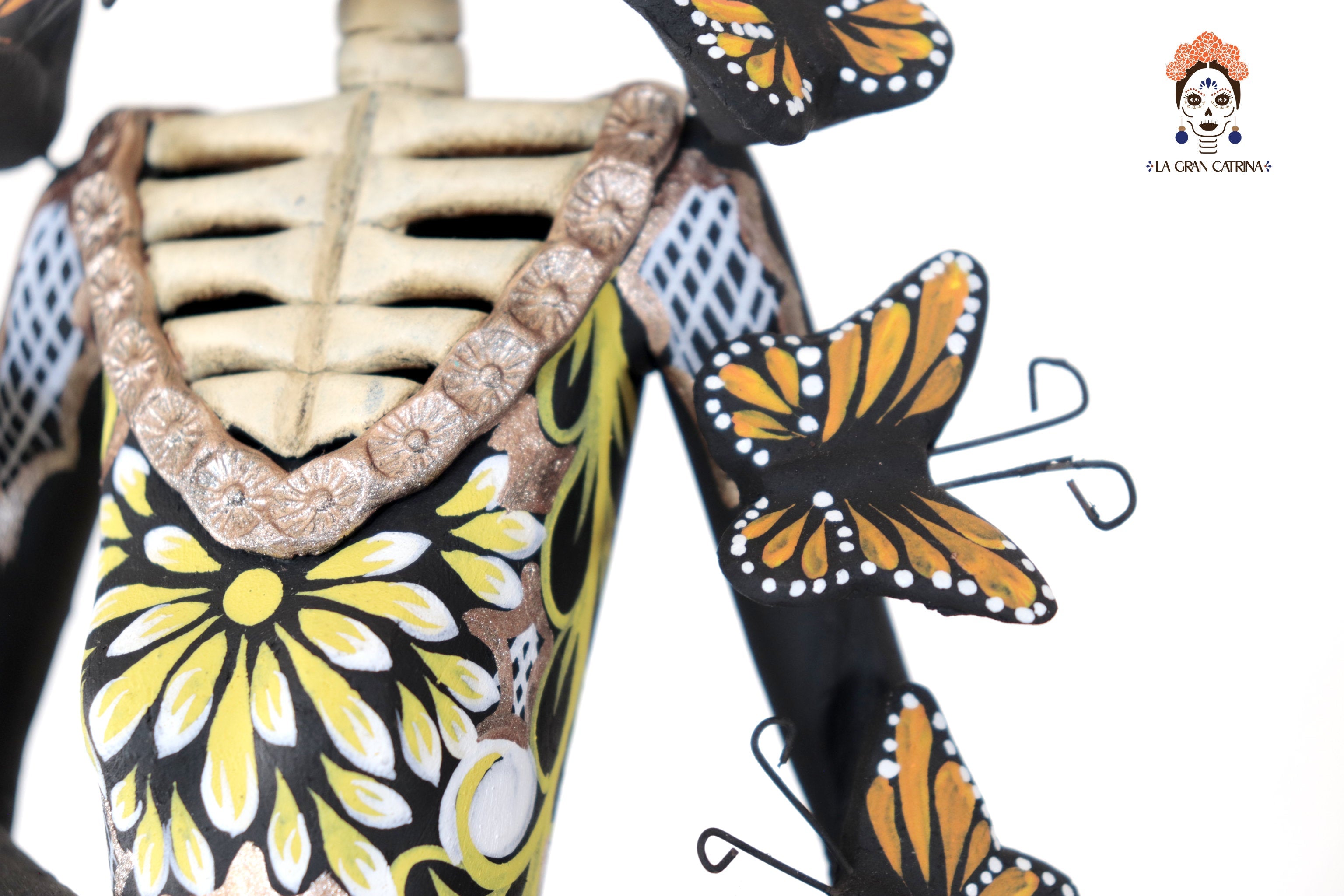 Catrina monarca Yellow and White - 20 in. Adan