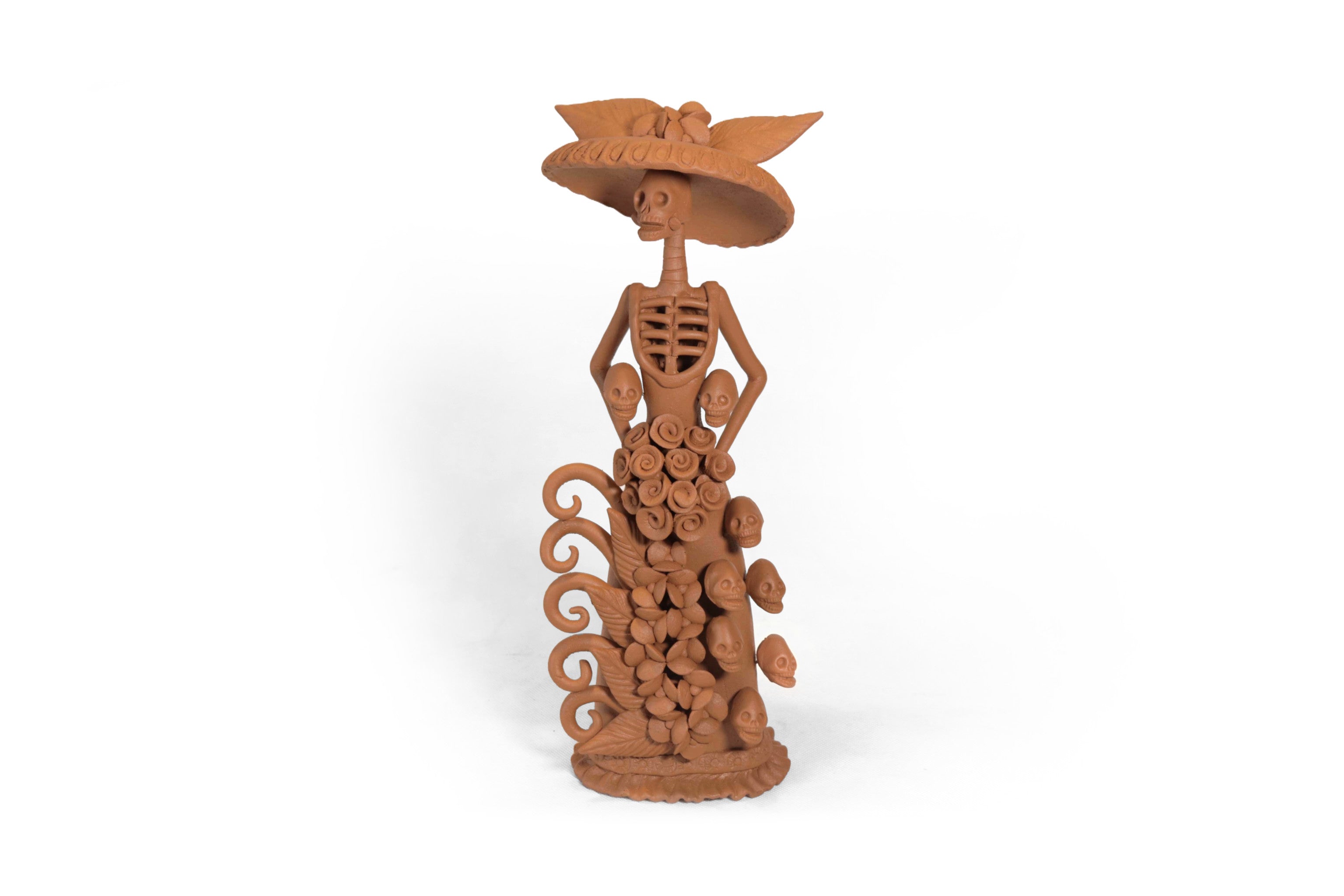 Pair of Catrinas Clay - 12 in. Pery