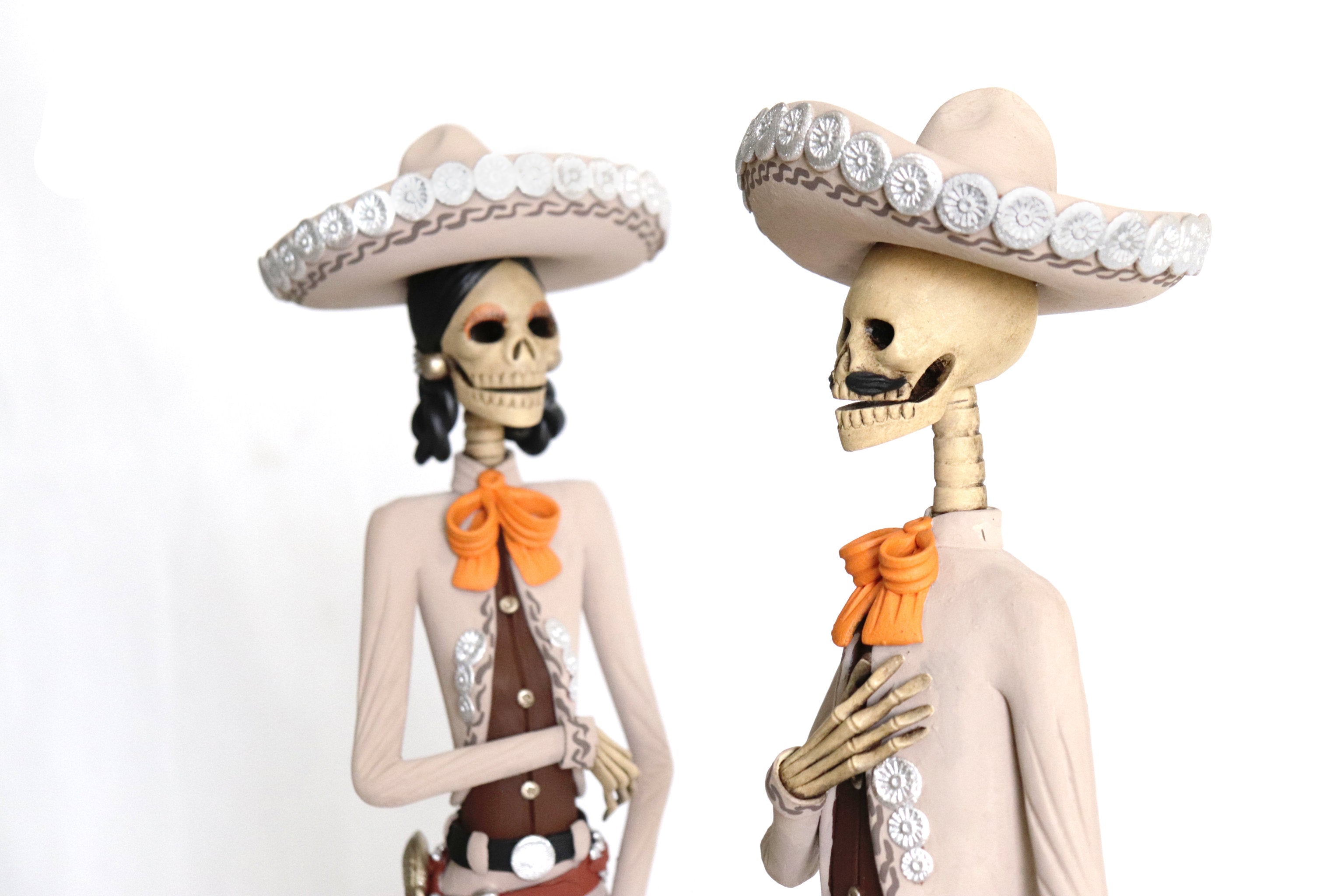 Pair of Catrines Charros - 20 in. Adan