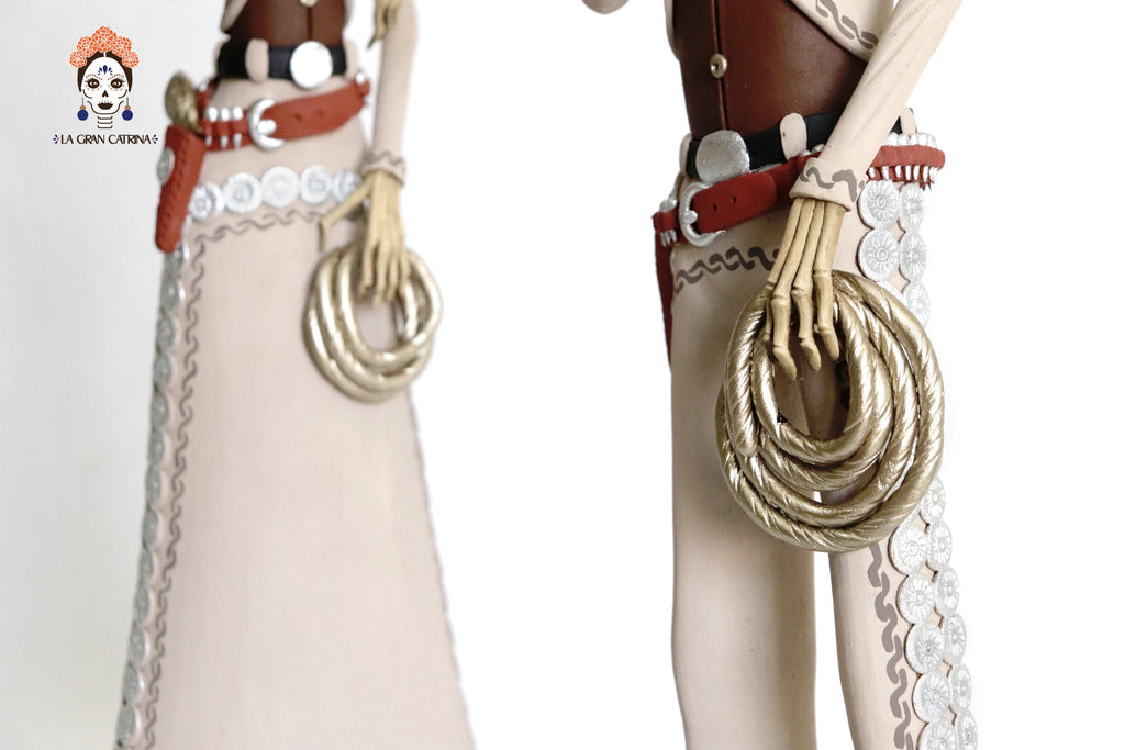 Pair of Catrines Charros - 20 in. Adan