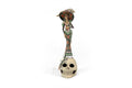 Catrina with red flowers on skull - 19 in. - in. Production Adan