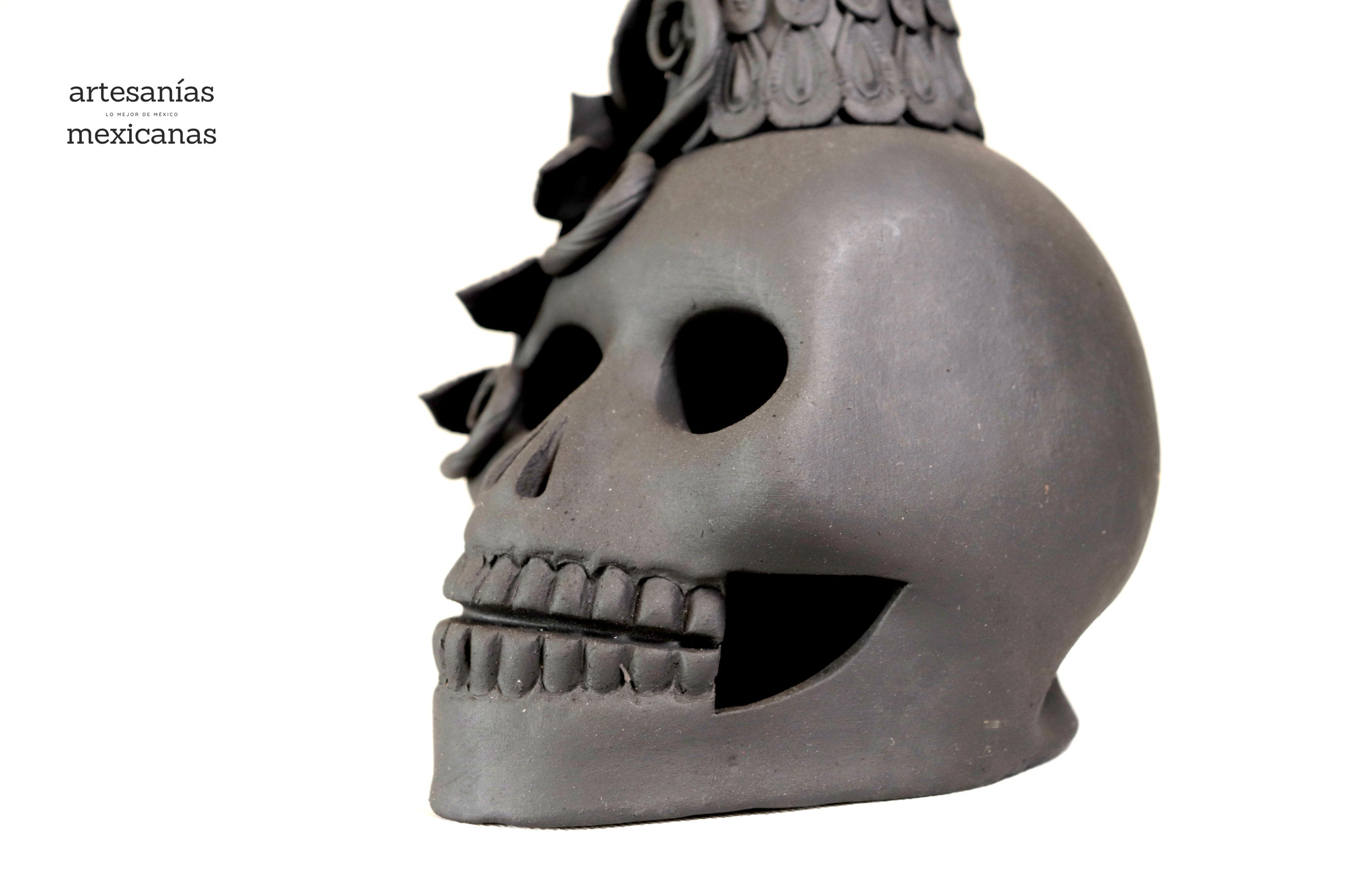 Catrina black on skull - 19 in. Adan