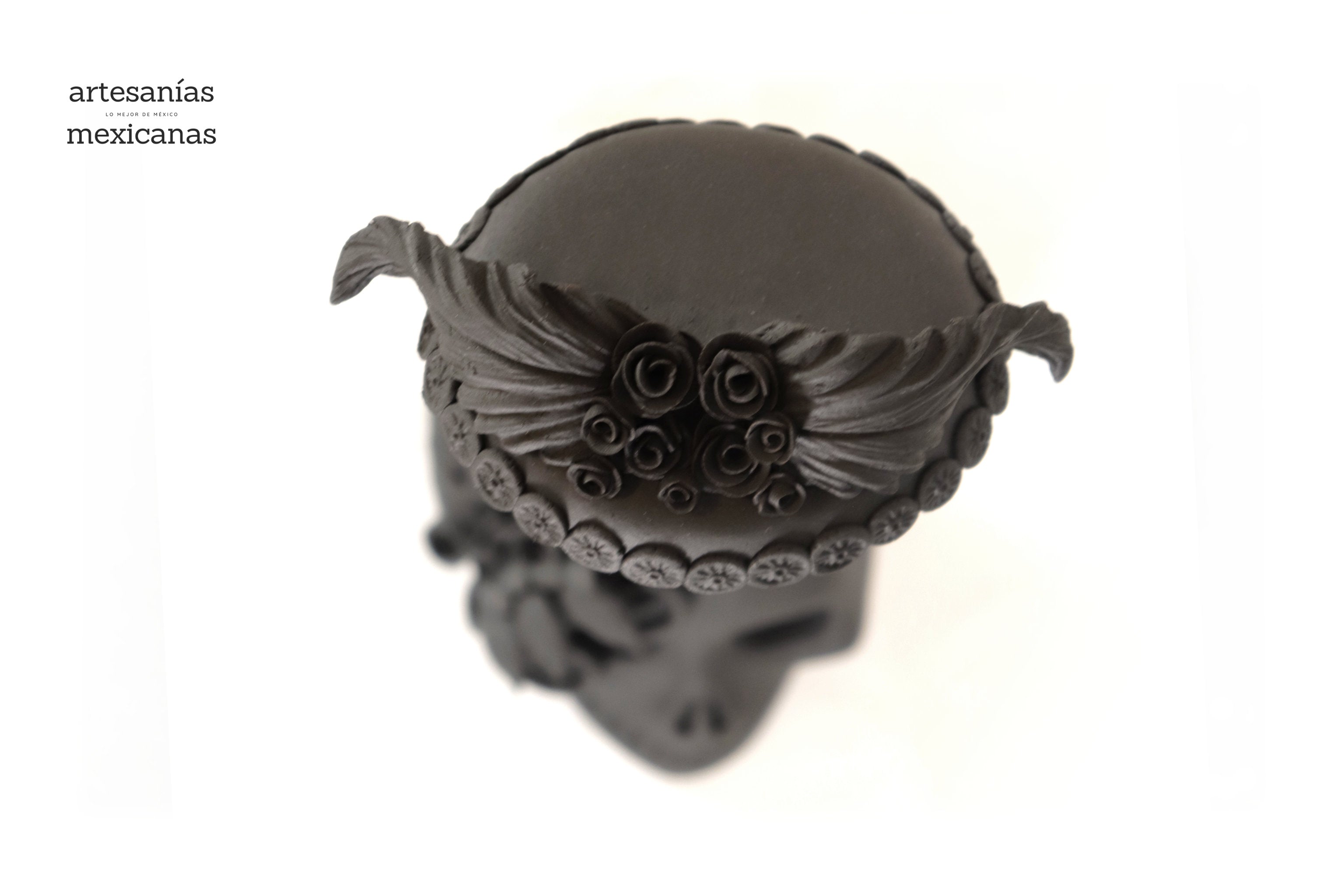 Catrina black on skull - 19 in. Adan