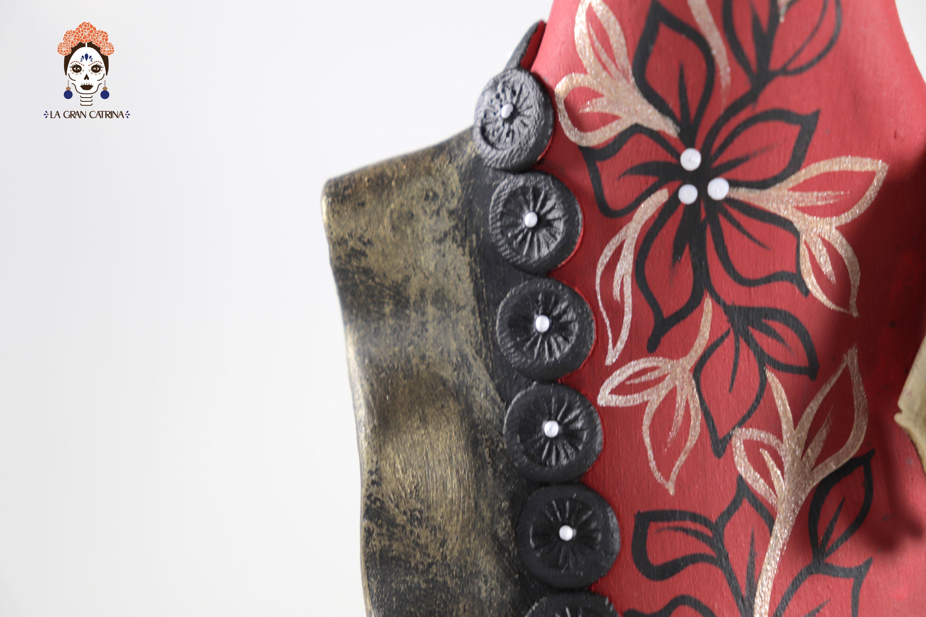 Catrina garbancera of vestido red - 18 in. - in. Production Adan