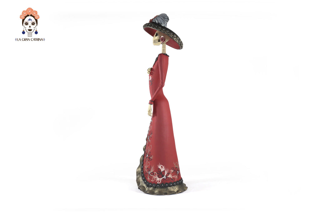 Catrina garbancera of vestido red - 18 in. - in. Production Adan