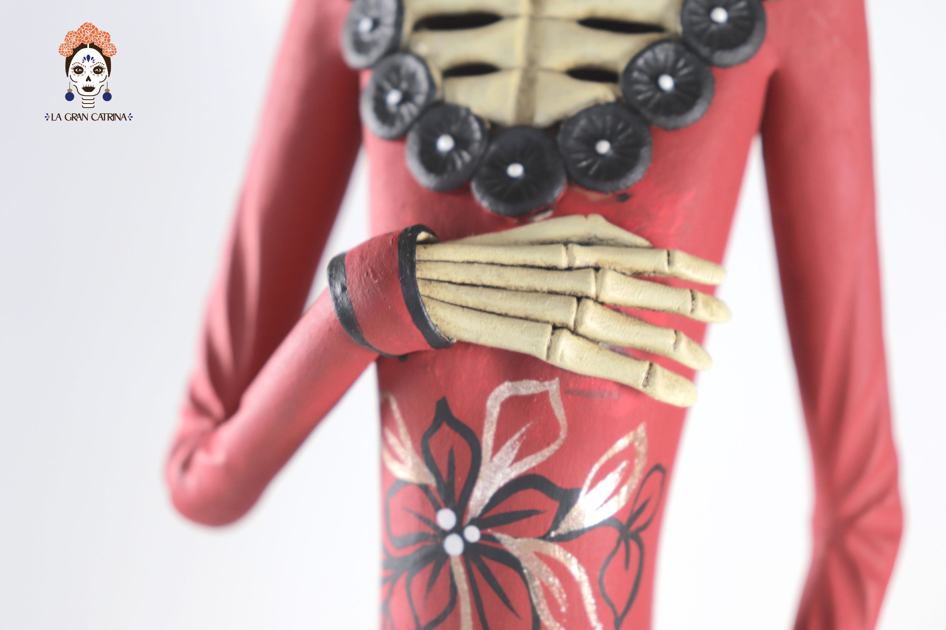 Catrina garbancera of vestido red - 18 in. - in. Production Adan