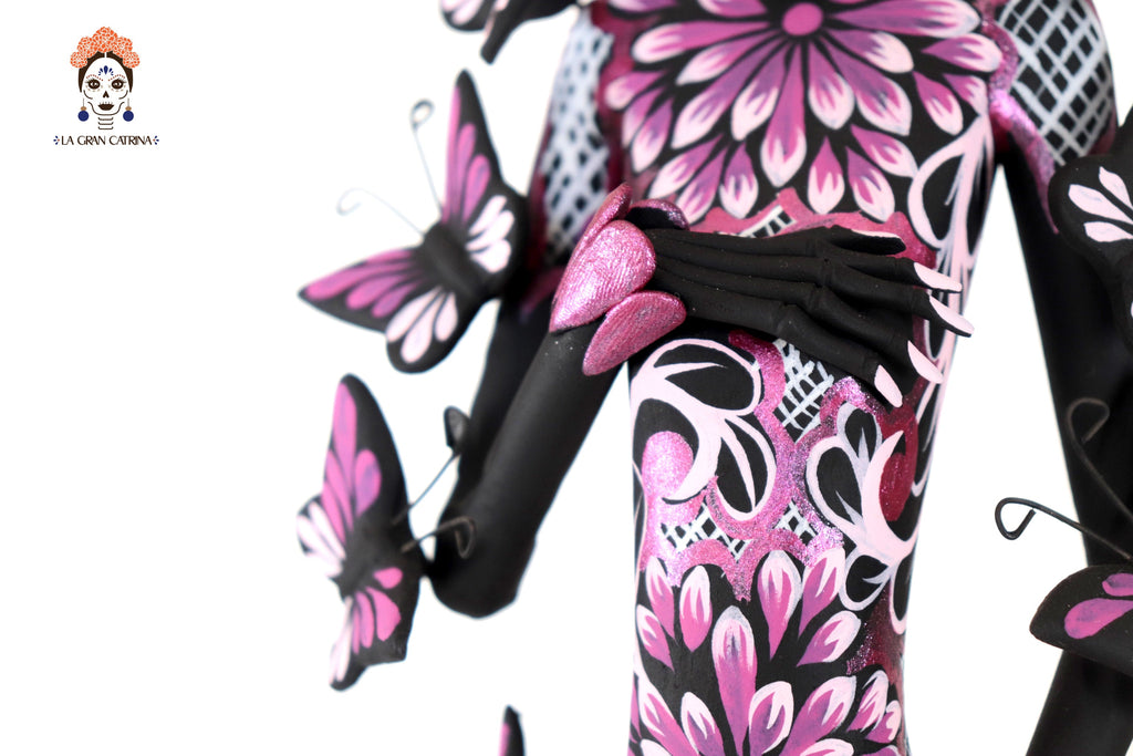 Catrinas hermanas of butterflies - Pink - 20 in. Adan