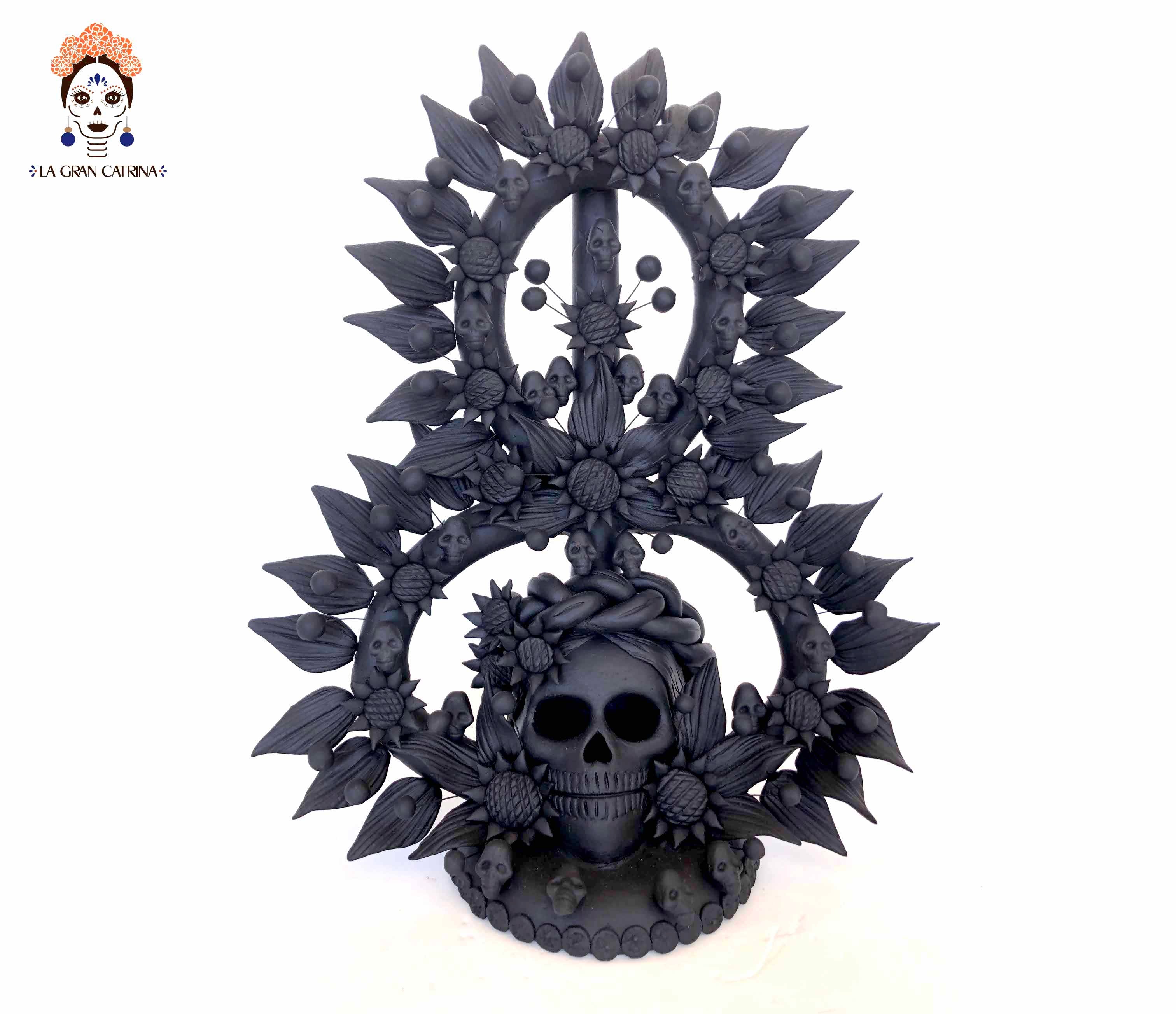 Offering of Skull - black 16.1 in. Pery