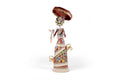 Catrina flowereada with Birds and sombrilla - 19 in. Laureano