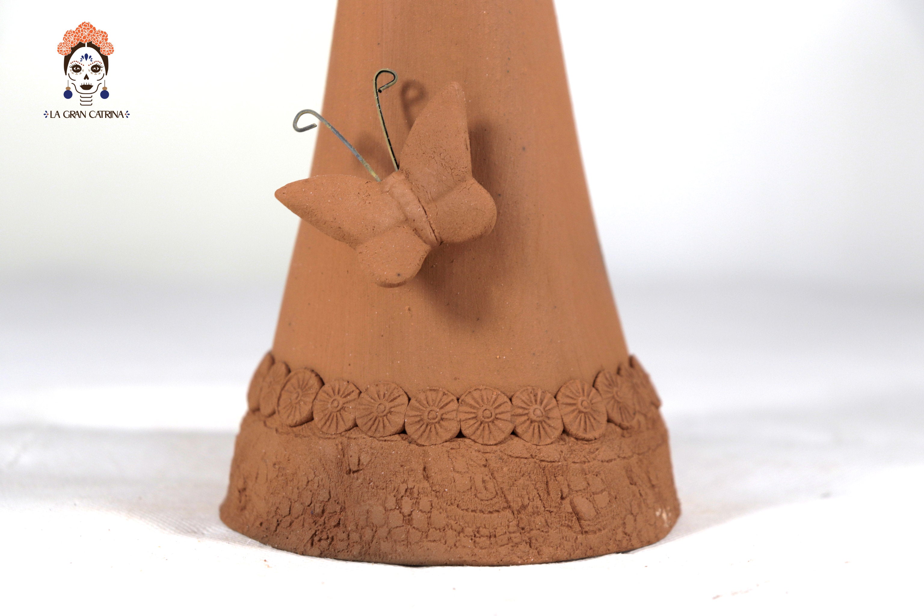 Catrina with Hat and Ramo - 18.5 in. Adan