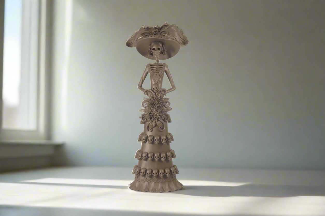 Catrina with Calaveritas Brown - 20 in. - in. Production Adan