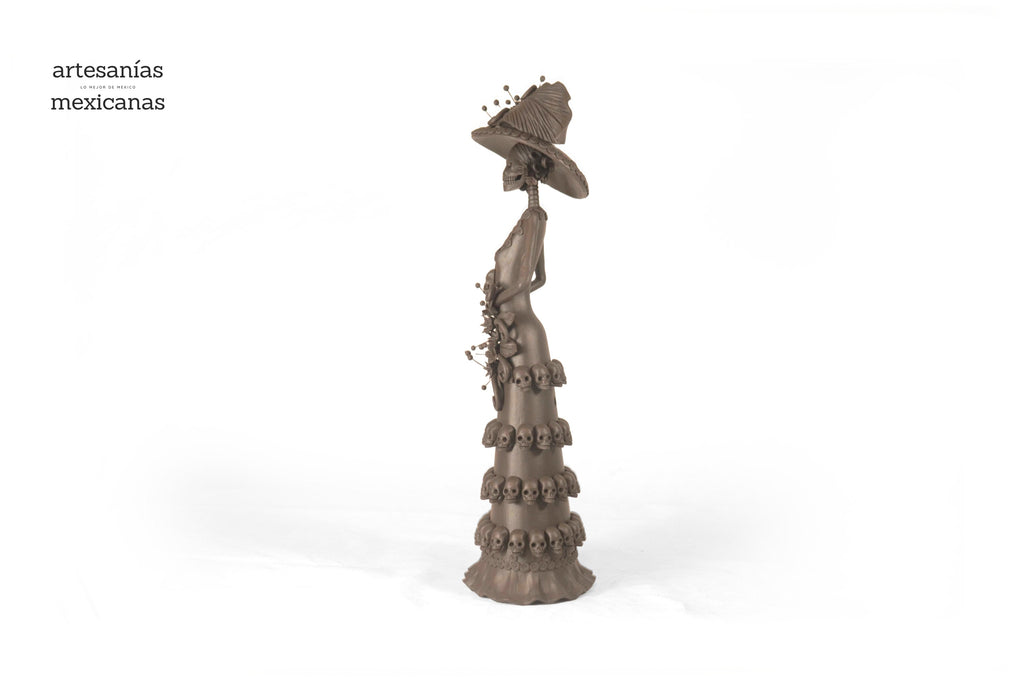 Catrina with Calaveritas Brown - 20 in. - in. Production Adan
