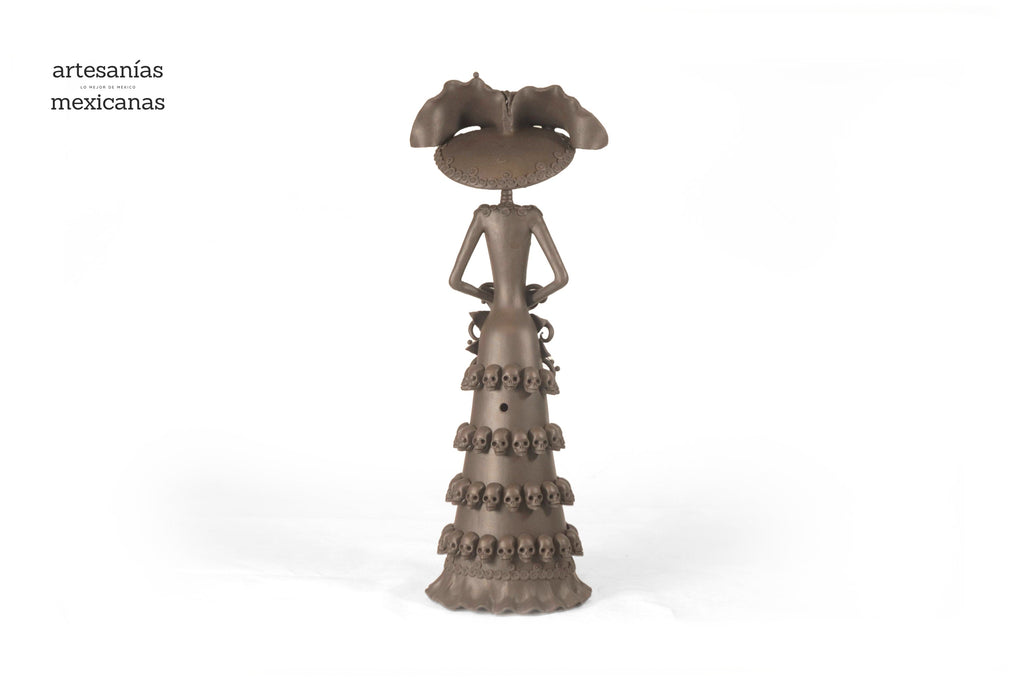 Catrina with Calaveritas Brown - 20 in. - in. Production Adan