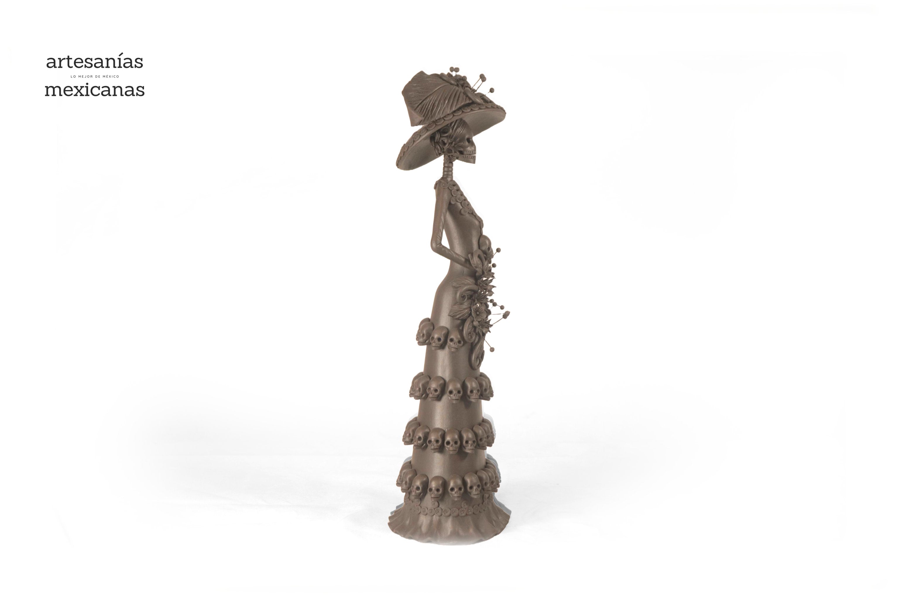 Catrina with Calaveritas Brown - 20 in. - in. Production Adan