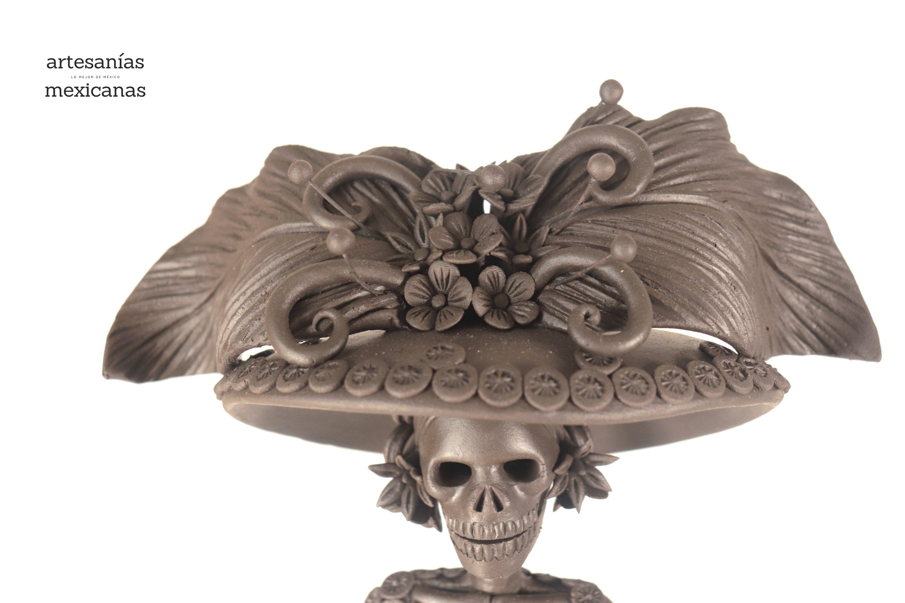 Catrina with Calaveritas Brown - 20 in. - in. Production Adan