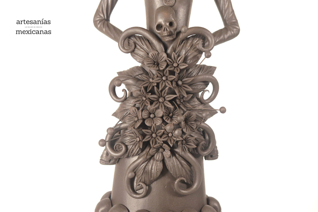 Catrina with Calaveritas Brown - 20 in. - in. Production Adan