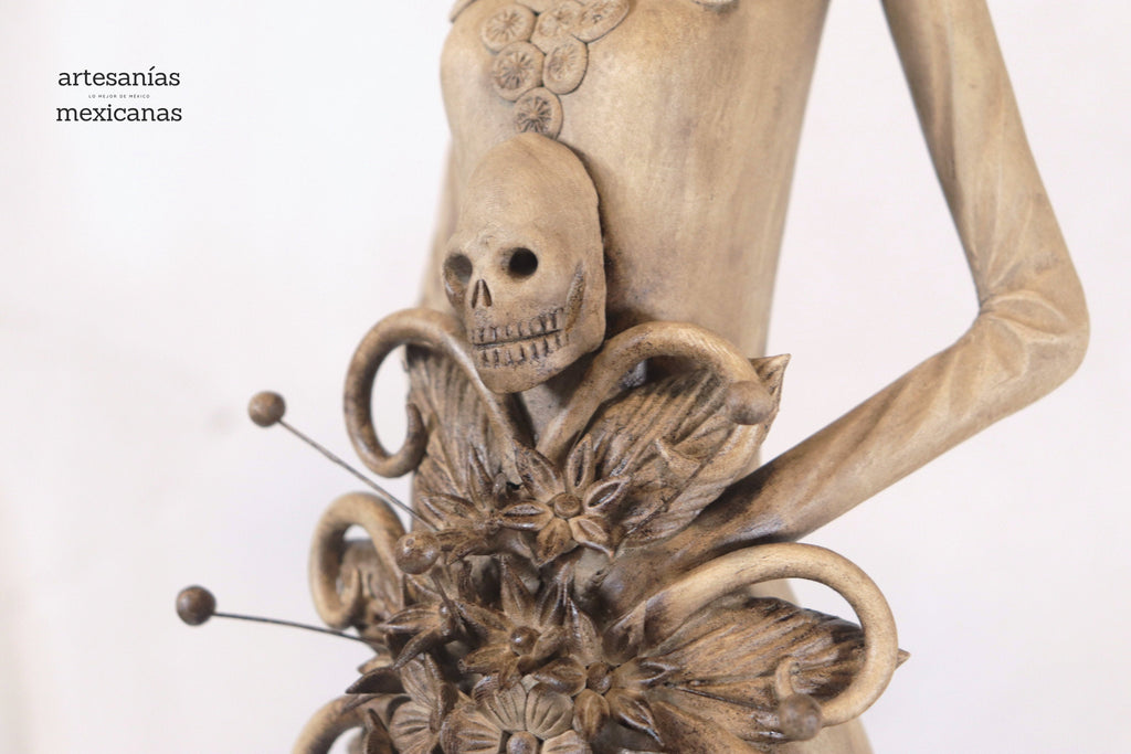 Catrina with calaveritas beige - 26 in. - in. Production Adan