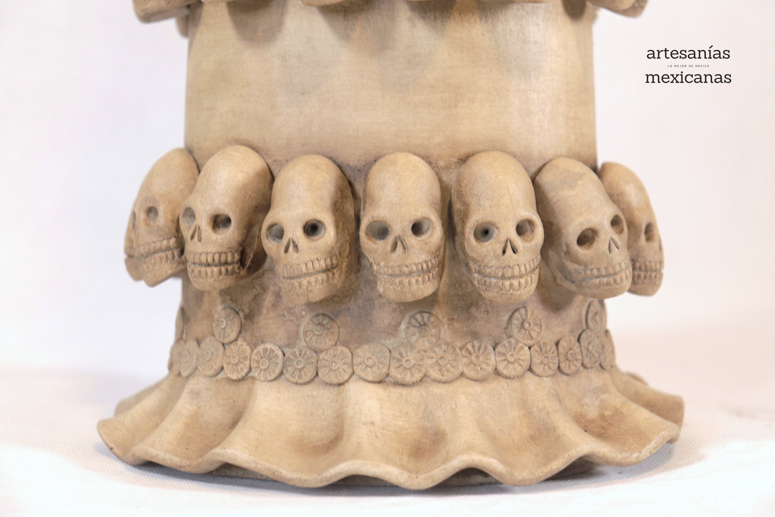 Catrina with calaveritas beige - 26 in. - in. Production Adan