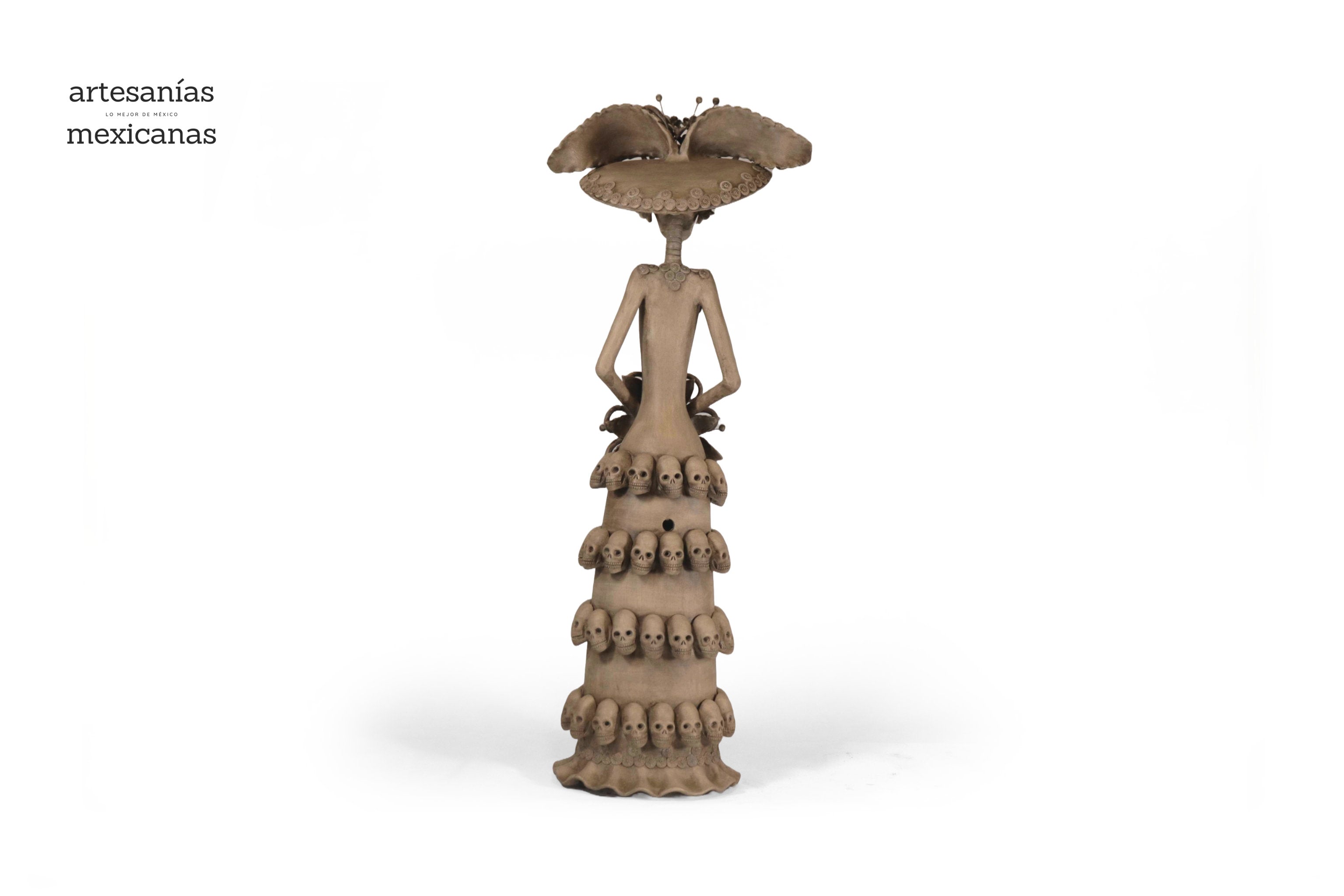 Catrina with calaveritas beige - 26 in. - in. Production Adan