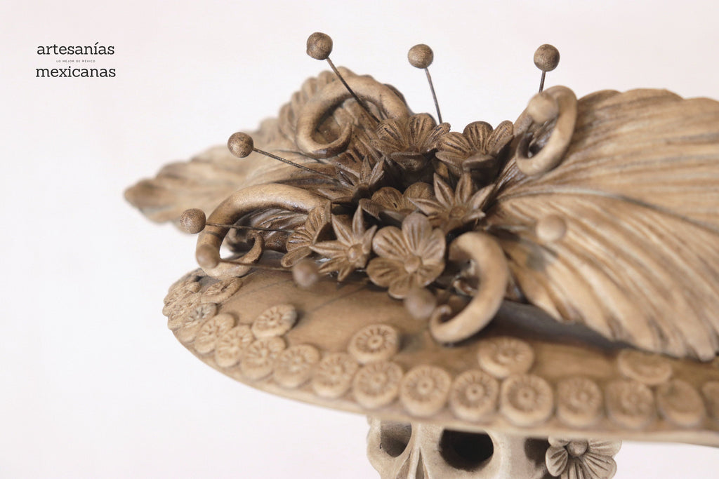 Catrina with calaveritas beige - 26 in. - in. Production Adan