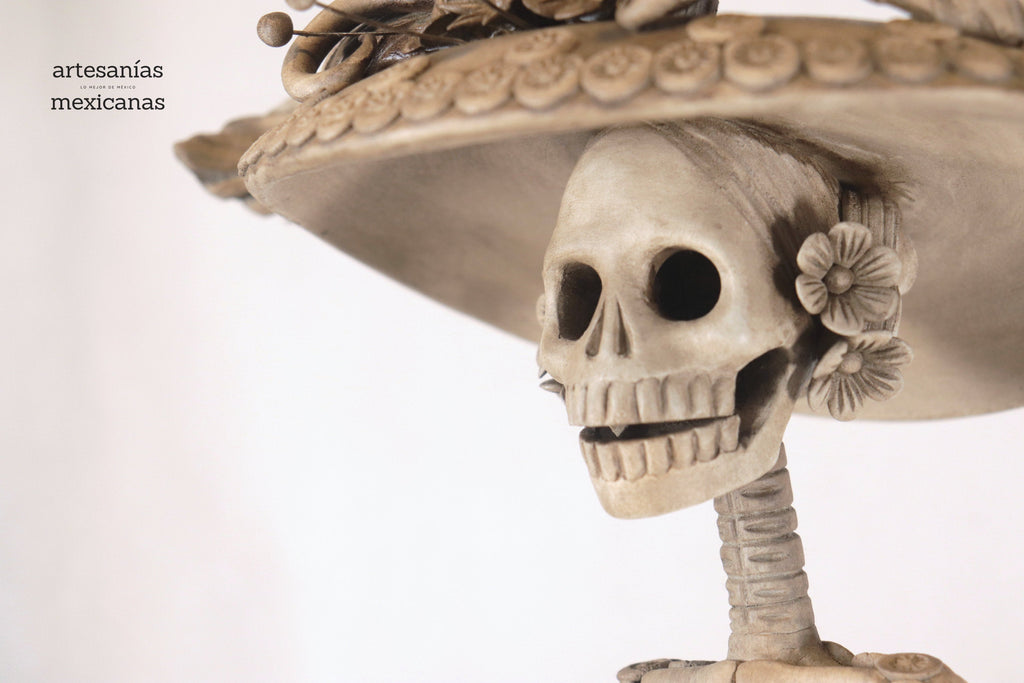 Catrina with calaveritas beige - 26 in. - in. Production Adan